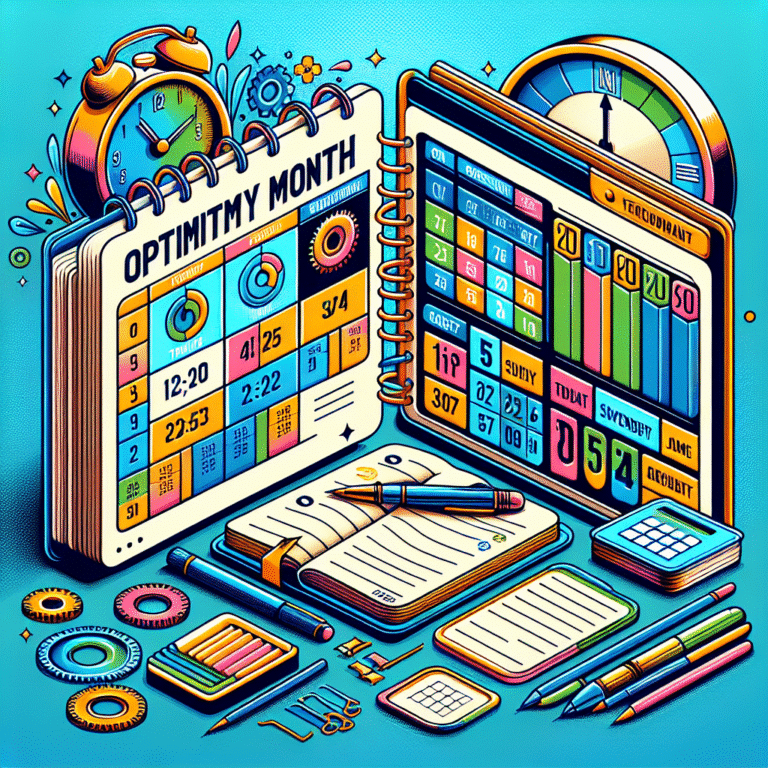 Otimize seu mês: templates para planejamento mensal