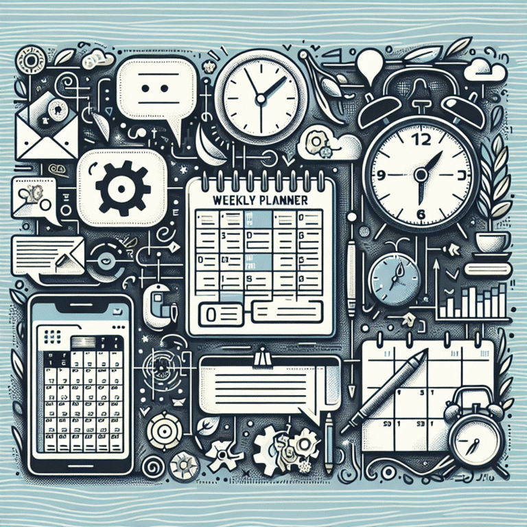 planner semanal para produtividade