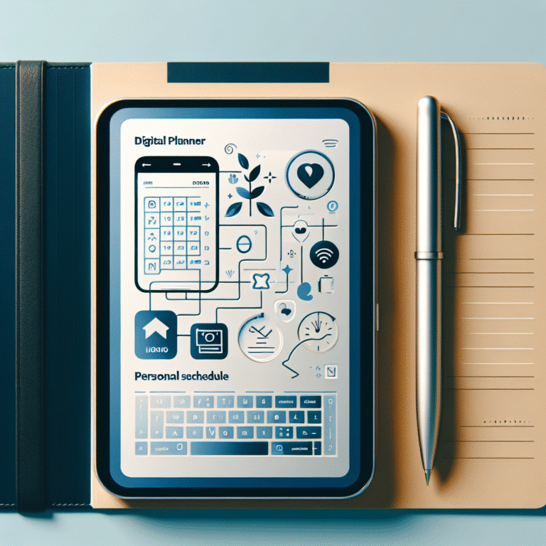 planner digital para agenda pessoal