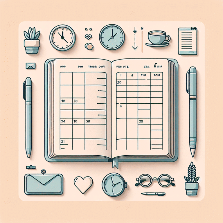 templates de agenda diária